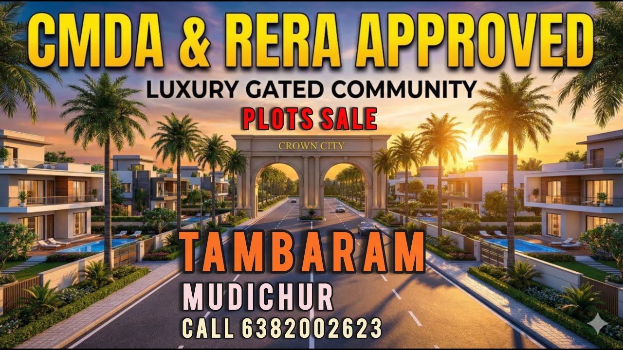 TAMBARAM MUDICHUR LAND SALE / VILLA PLOTS SALE IN TAMBARAM
