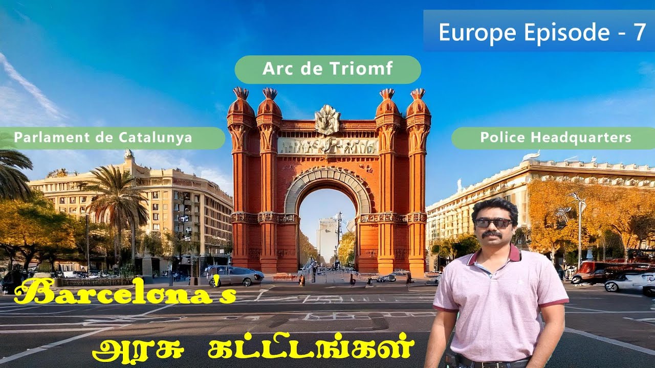 Barcelona Attractions : Arc de Triomf, Parliament| Miles2See | [4K] | Europe Episode - 7