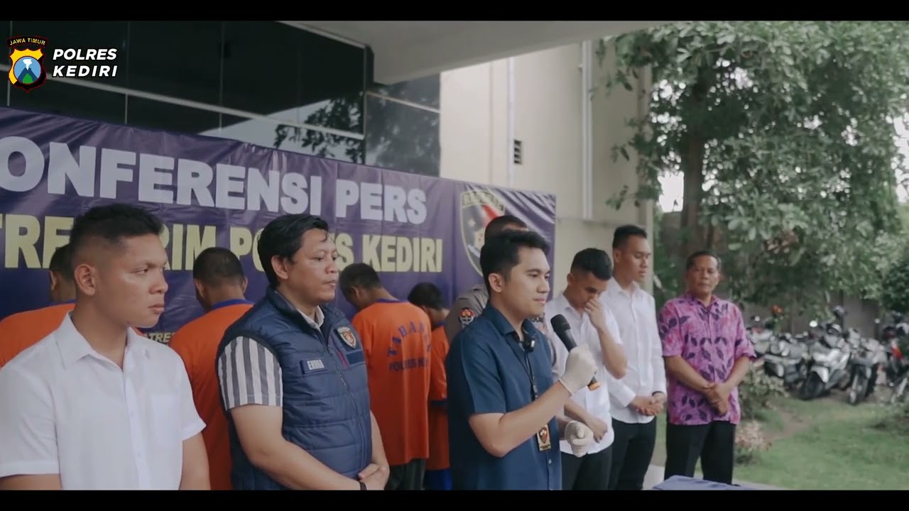 SATRESKRIM POLRES KEDIRI UNGKAP KASUS CURANMOR DAN PENCURIAN GAS ELPIGI
