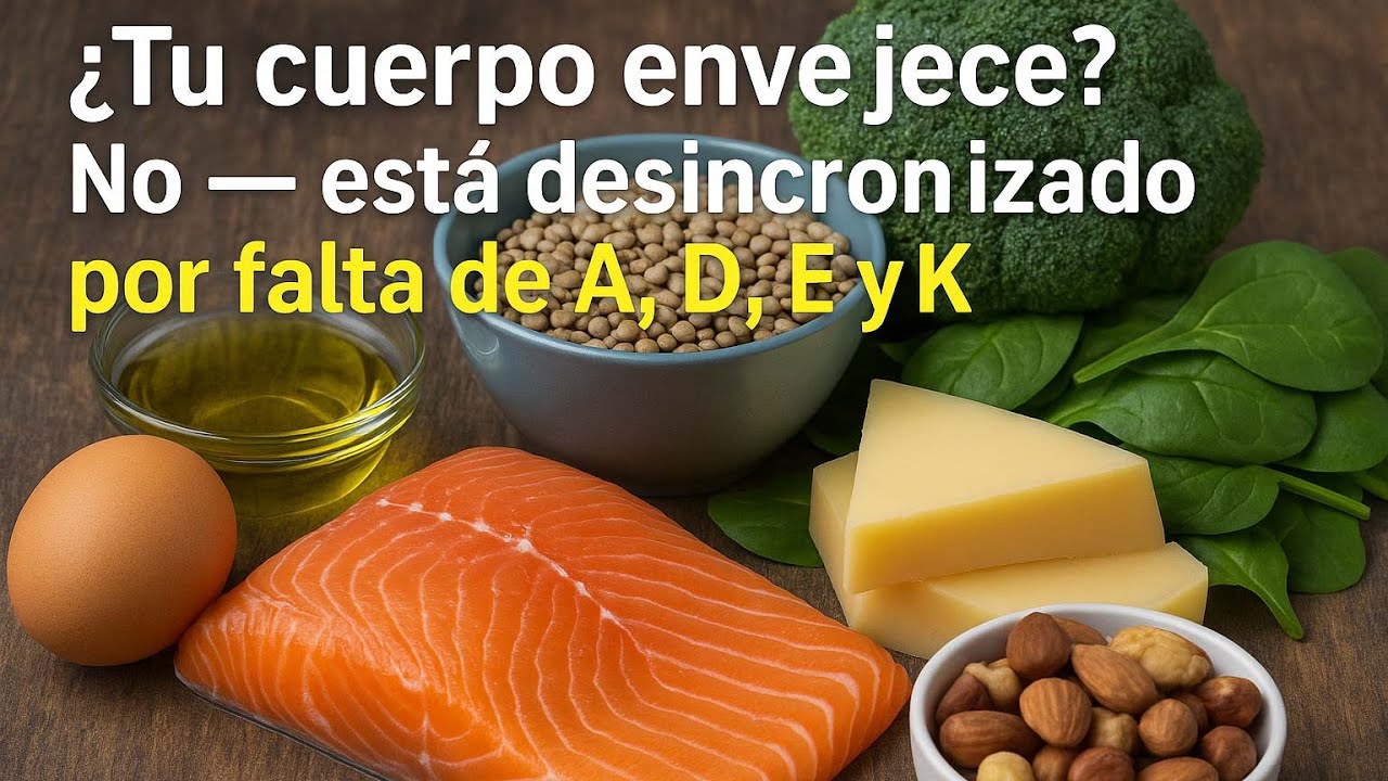 &iquest;Tu cuerpo envejece? No &mdash; est&aacute; desincronizado por falta de A, D, E y K