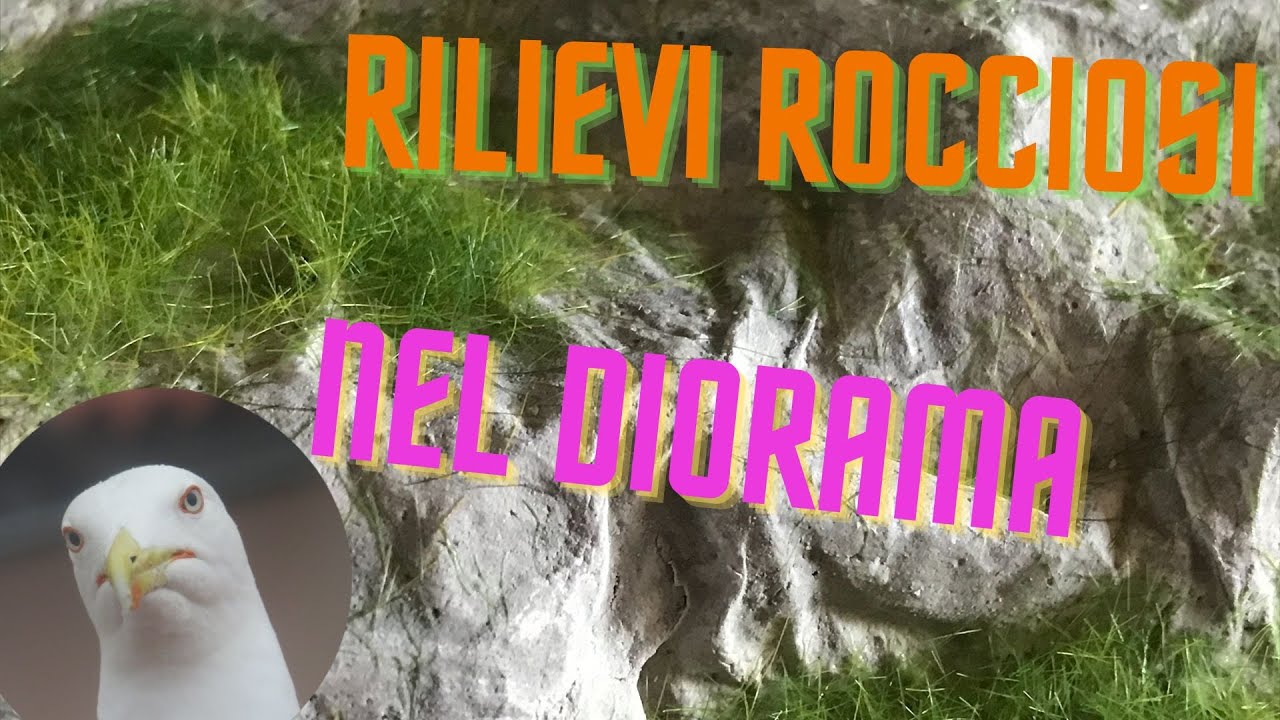 Inseriamo un Rilievo roccioso ed erboso nel Diorama - plastico ferroviario - Trick Track Model