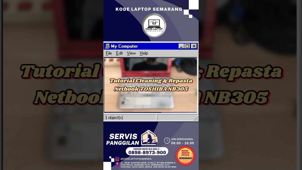 Cleaning repasta Laptop “antik” Toshiba NB305