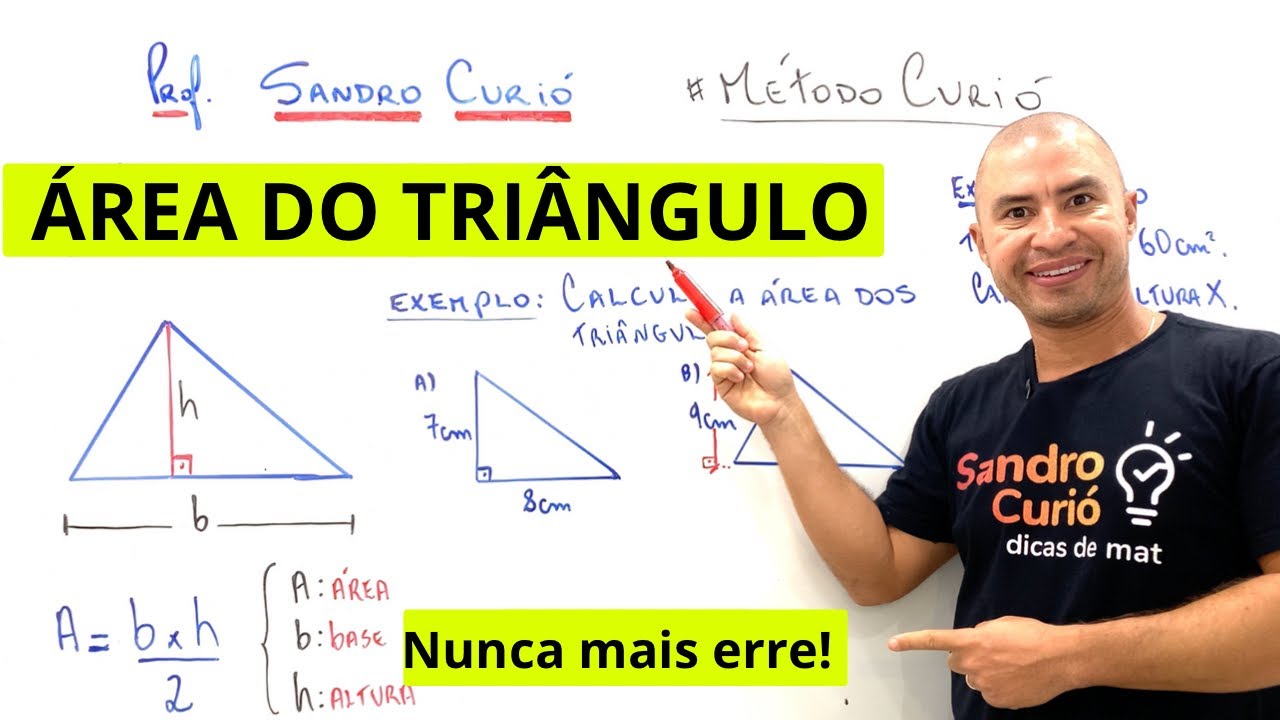 FÁCIL E RÁPIDO | ÁREA DO TRIÂNGULO - GEOMETRIA