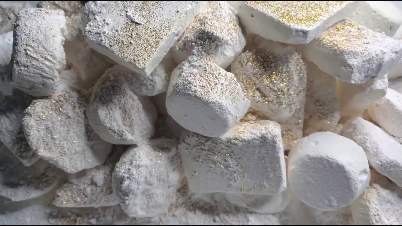 POWDERY REFORMED GYM CHALK CRUMBLE-ASMR