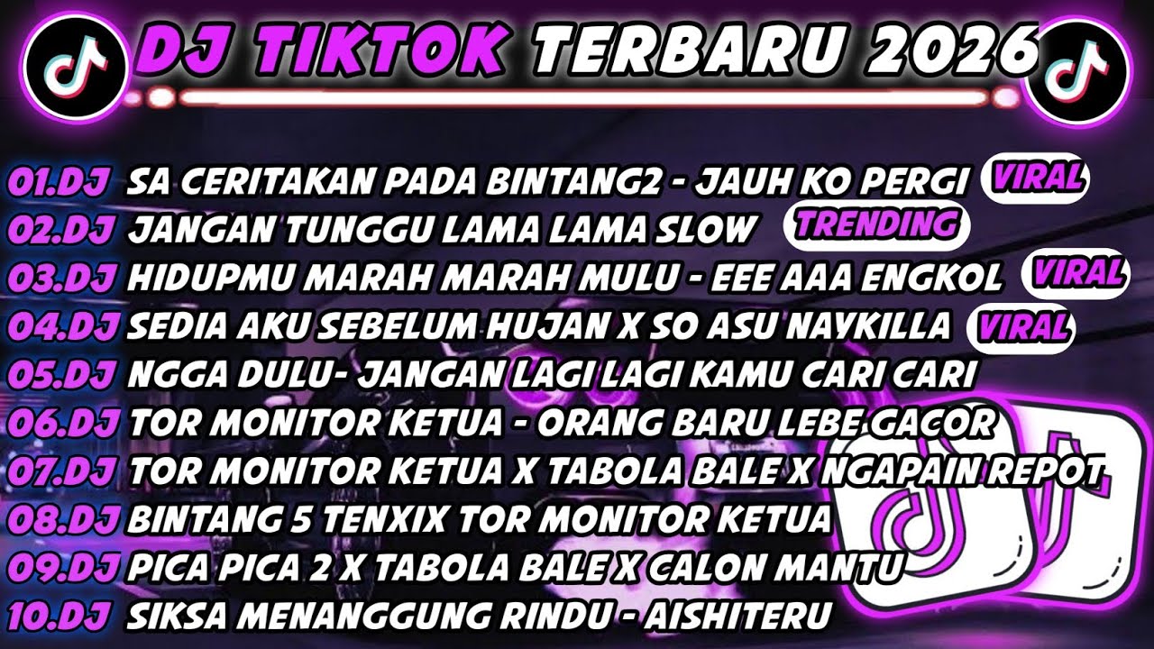 DJ TIKTOK TERBARU 2026 🎵 SA CERITAKN PADA BINTANG BINTANG🎵 JANGAN TUNGGU LAMA LAMA FULL ALBUM 