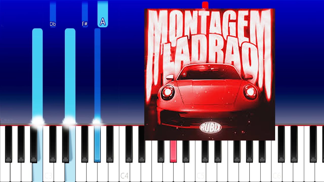 MONTAGEM LADRAO - Ultra Slowed-ATLXS, MXZI-KKBOX (Piano Tutorial)