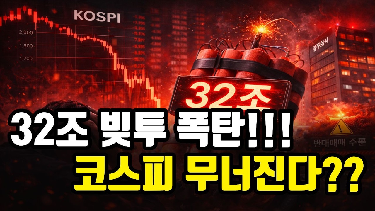 🚨긴급 분석🚨 단 이틀 만에 코스피 1000포인트 증발! 32조 빚투 폭탄, 내 계좌를 위협하는 반대매매의 공포