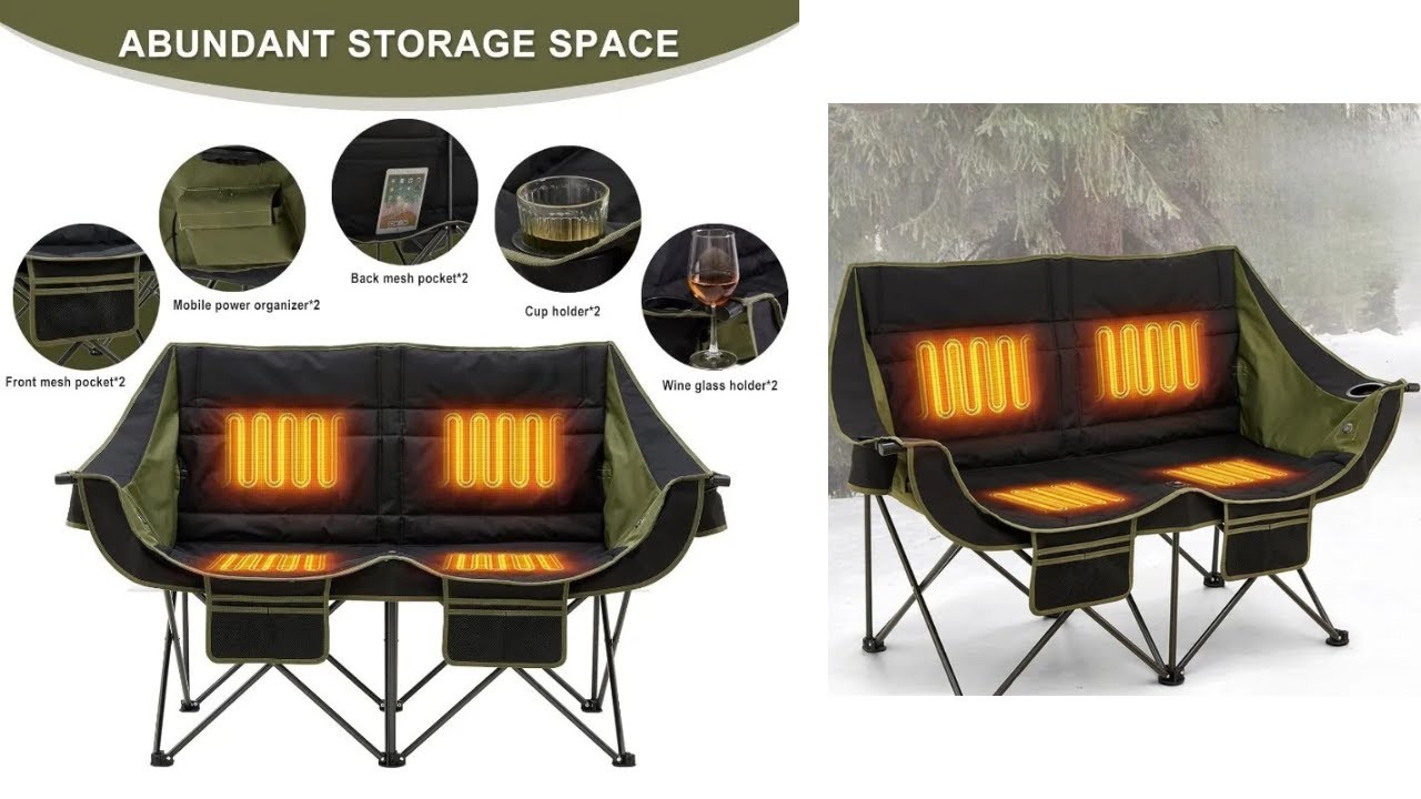 Heated Double Camping Chair