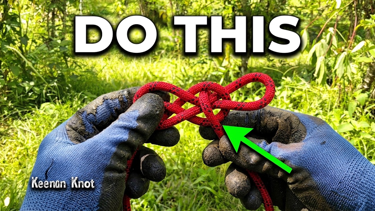 The mysterious knot!!! This Directional Figure 8 Knot works - Keenan Knot 