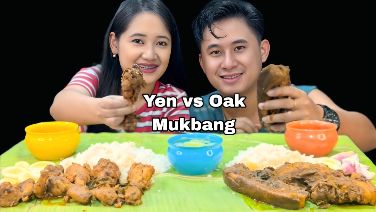 Chicken Vs Pork Mukbang 🔥| Mahao cdi amana hende amana tade 🤤
