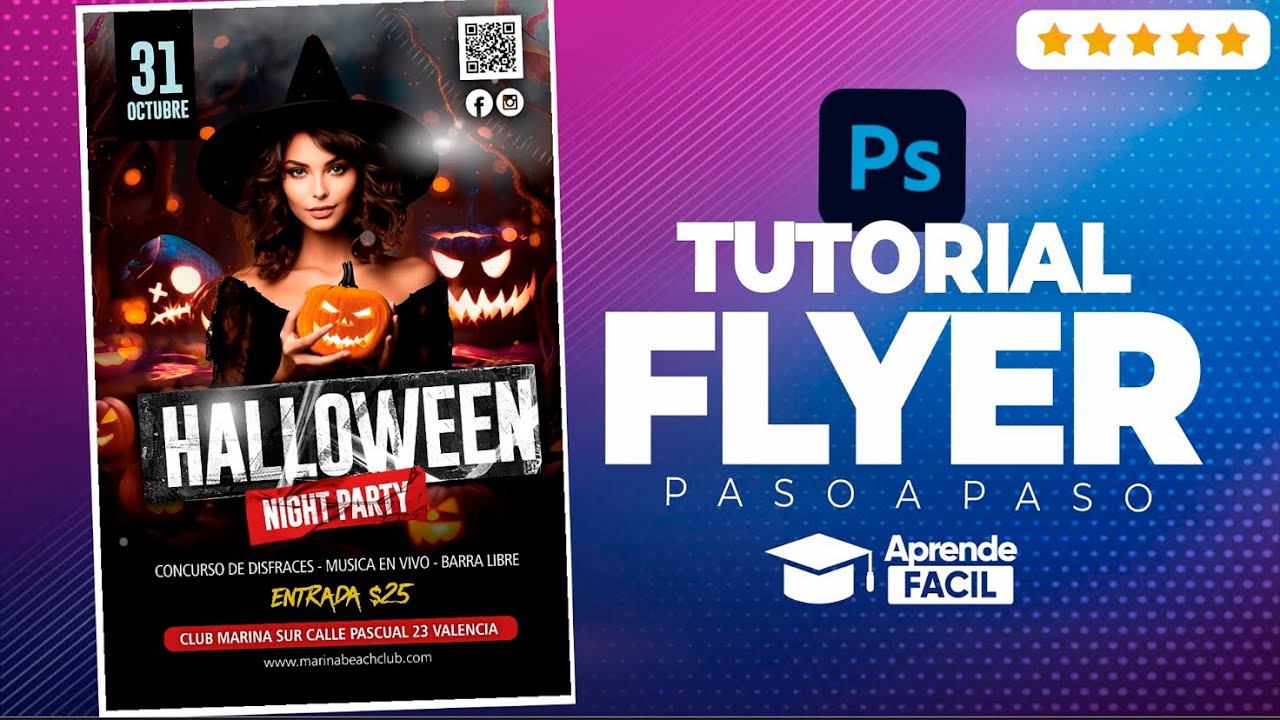 Como hacer flyer de halloween en photoshop