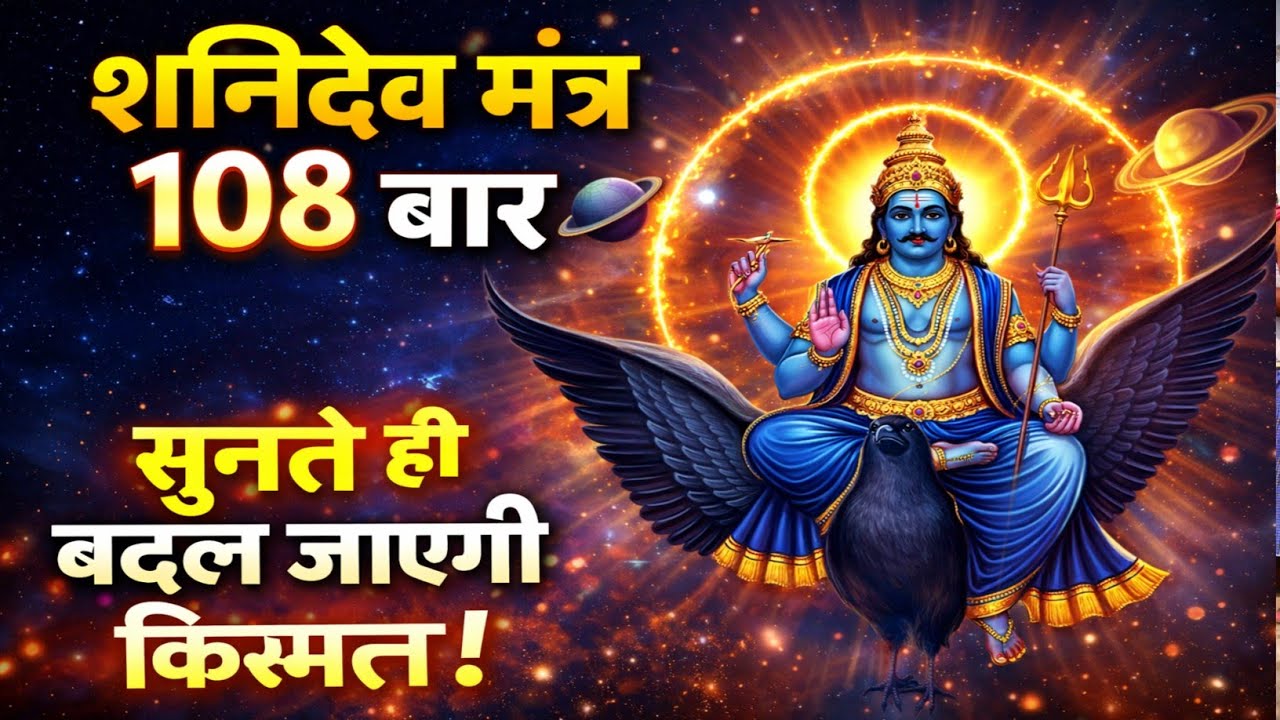 शनिदेव मंत्र 108 बार🪐| सुनते ही बदल जाएगी किस्मत | Om Shan Shanaishcharaya Namah Video 2026