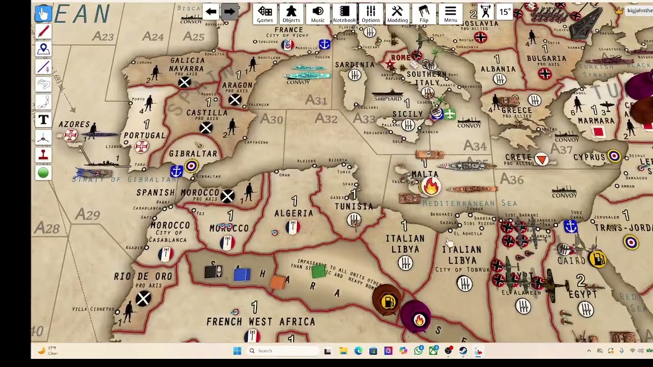 Italy turn 2 operation fireball