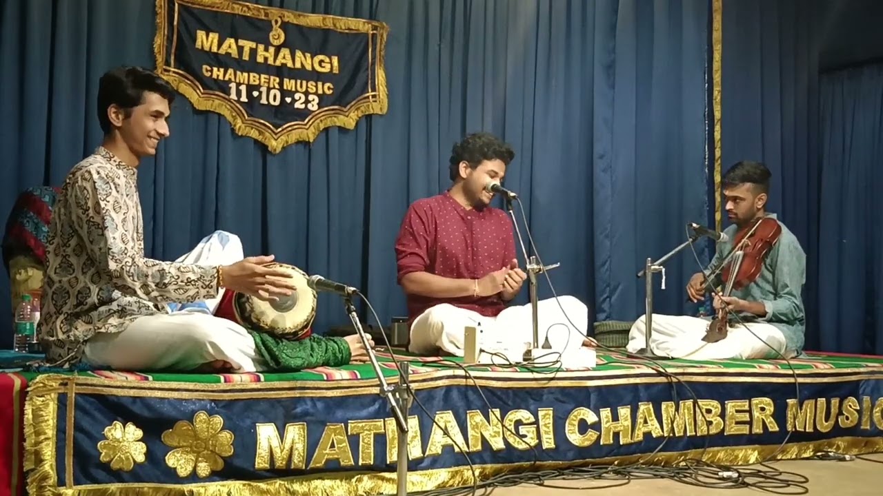 nerval and swarams :  Maathangi Sri rajarajeshwari - Ramaamanohari - Rupakam. ADITYA SRIDHAR