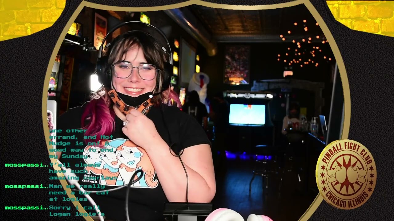 Highlight: Hot Nudge Streams Pinball Fight Club at Logan Arcade!
