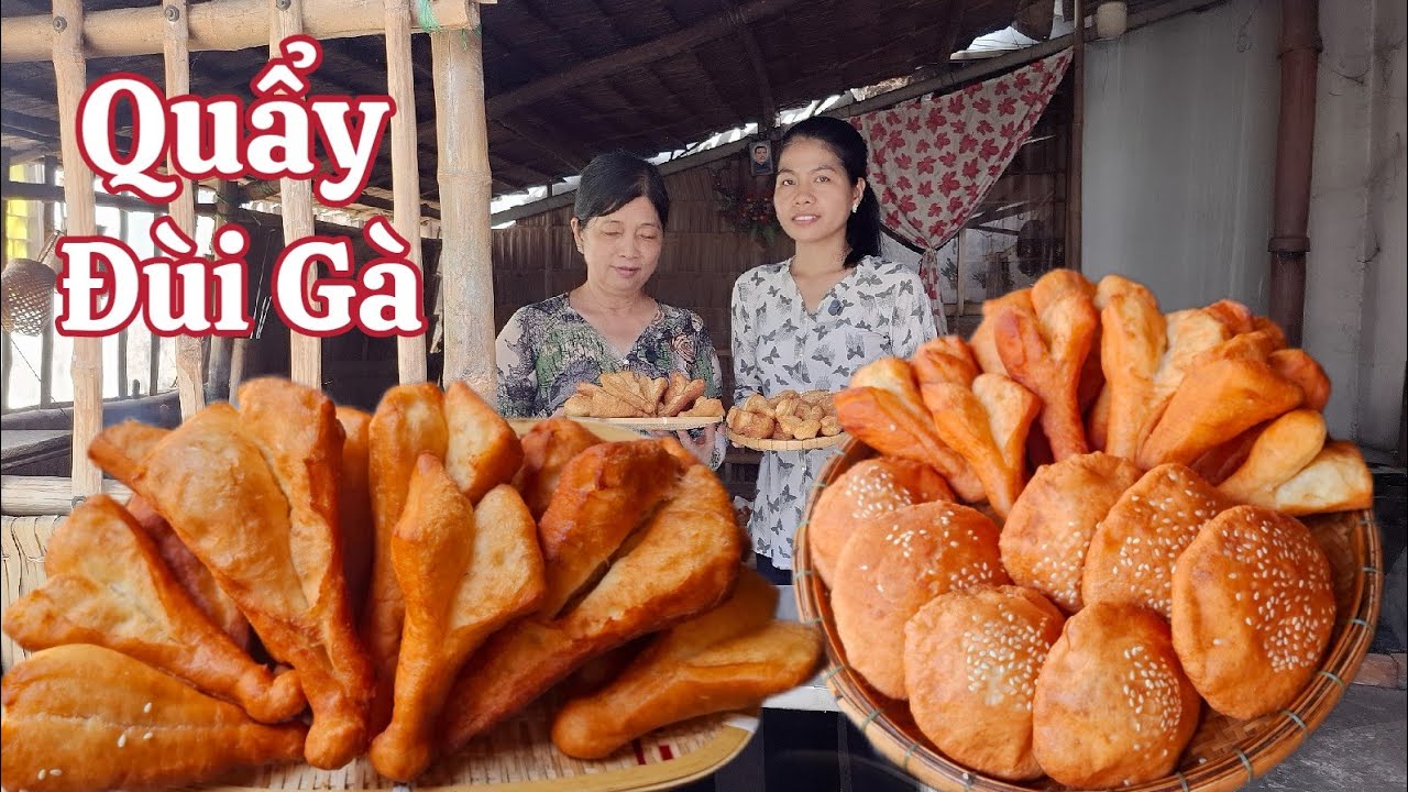 Đây là công thức bột làm Bánh Quẩy Đùi Gà thơm ngon