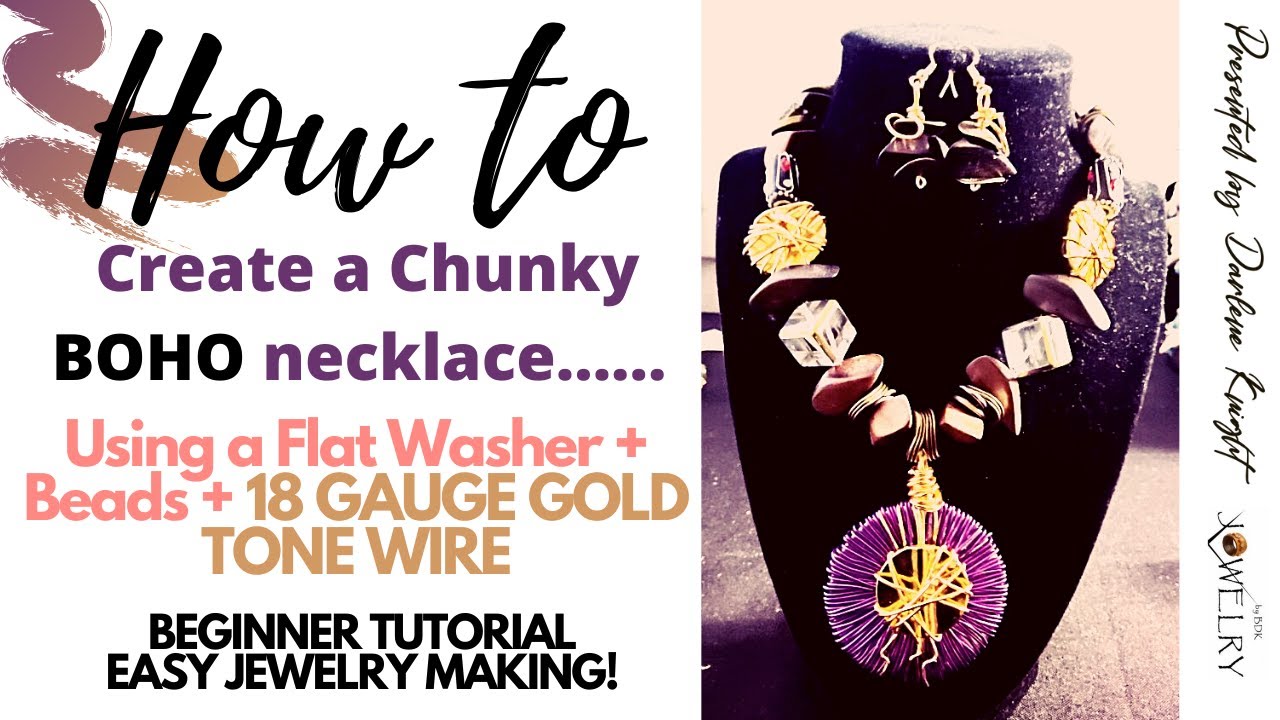 How to Make a Chunky Statement Necklace: Beginner Tutorial - Easy Jewelry Making