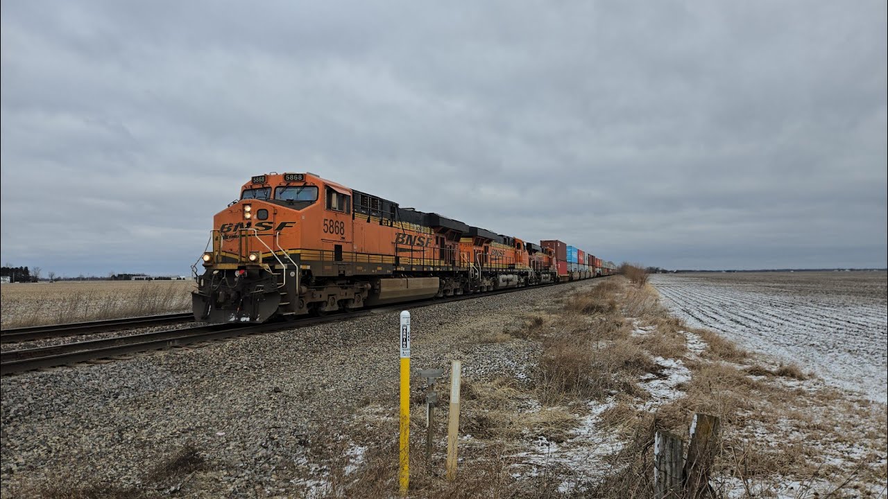 An Hour on the BNSF Chillicothe sub Ancona, IL 01/11/26