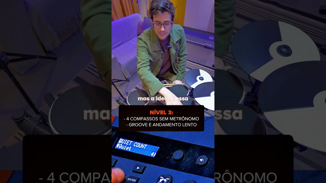 Será que dá pra estudar com o Quiet Count da TD-02K?