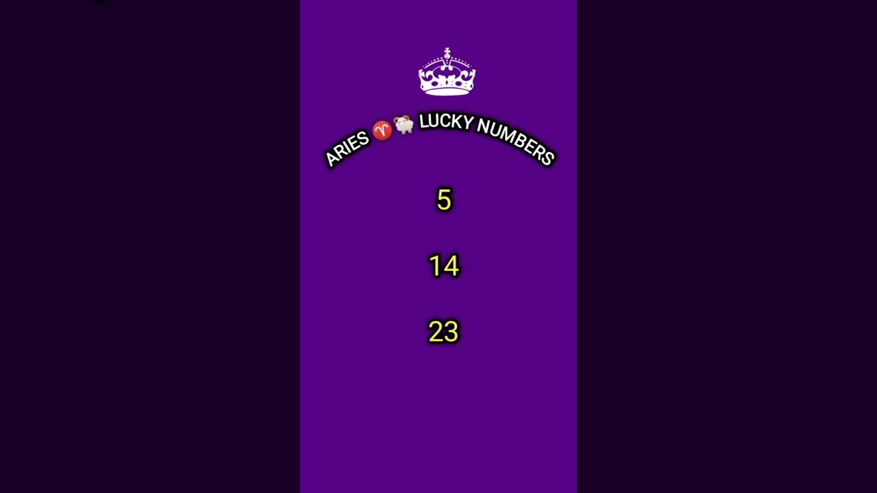 ARIES ♈🐏 LUCKY NUMBERS #viral #subscribe #youtube #short #sprituality #numerology #youtubeshorts