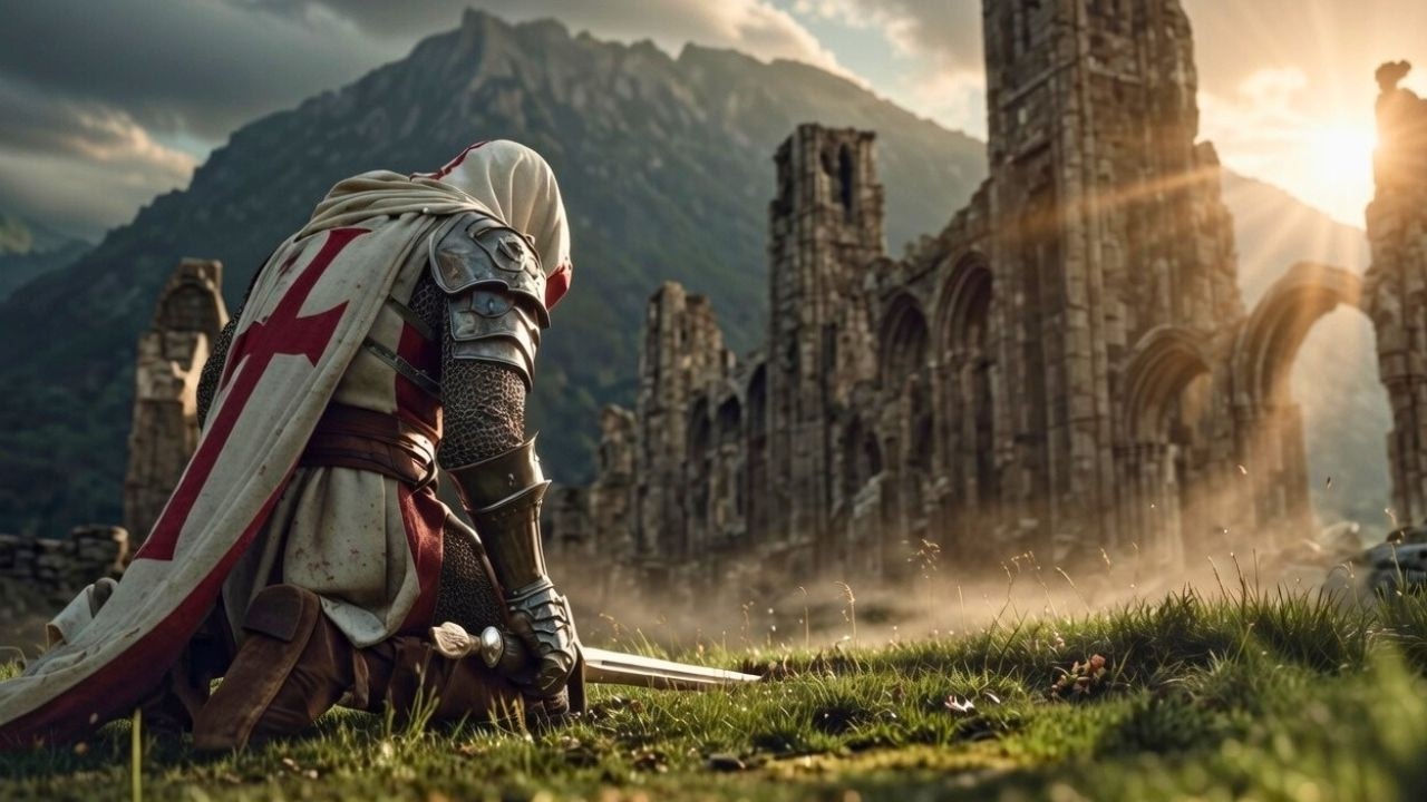 Templars of the Eternal Night ⚔️ Dark Gregorian War Chant | Epic Cinematic Crusader AI Music