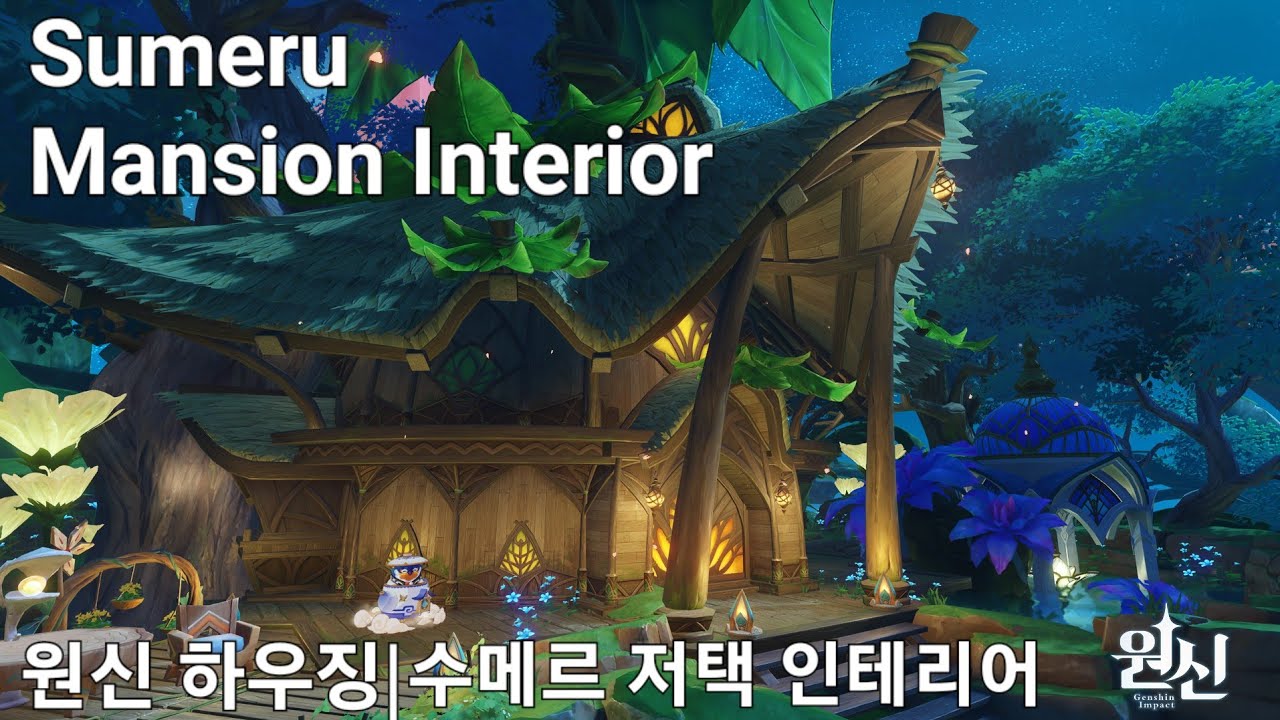 Sumeru teapot Mansion Interior🏠 || Genshin Serenitea pot designs #sereniteapot #genshinimpact