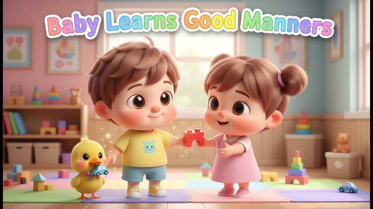 Baby Learns Good Manners – Nursery Rhyme, Toddler Learning, Social Skills, and Playful Etiquette