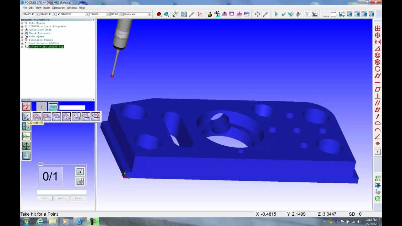 Manual Pcdmis Quickstart Demo