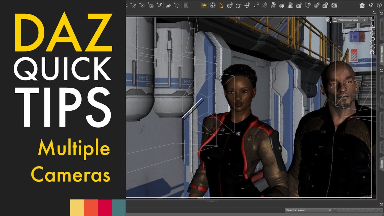 DAZ Quick Tips: Multiple Cameras