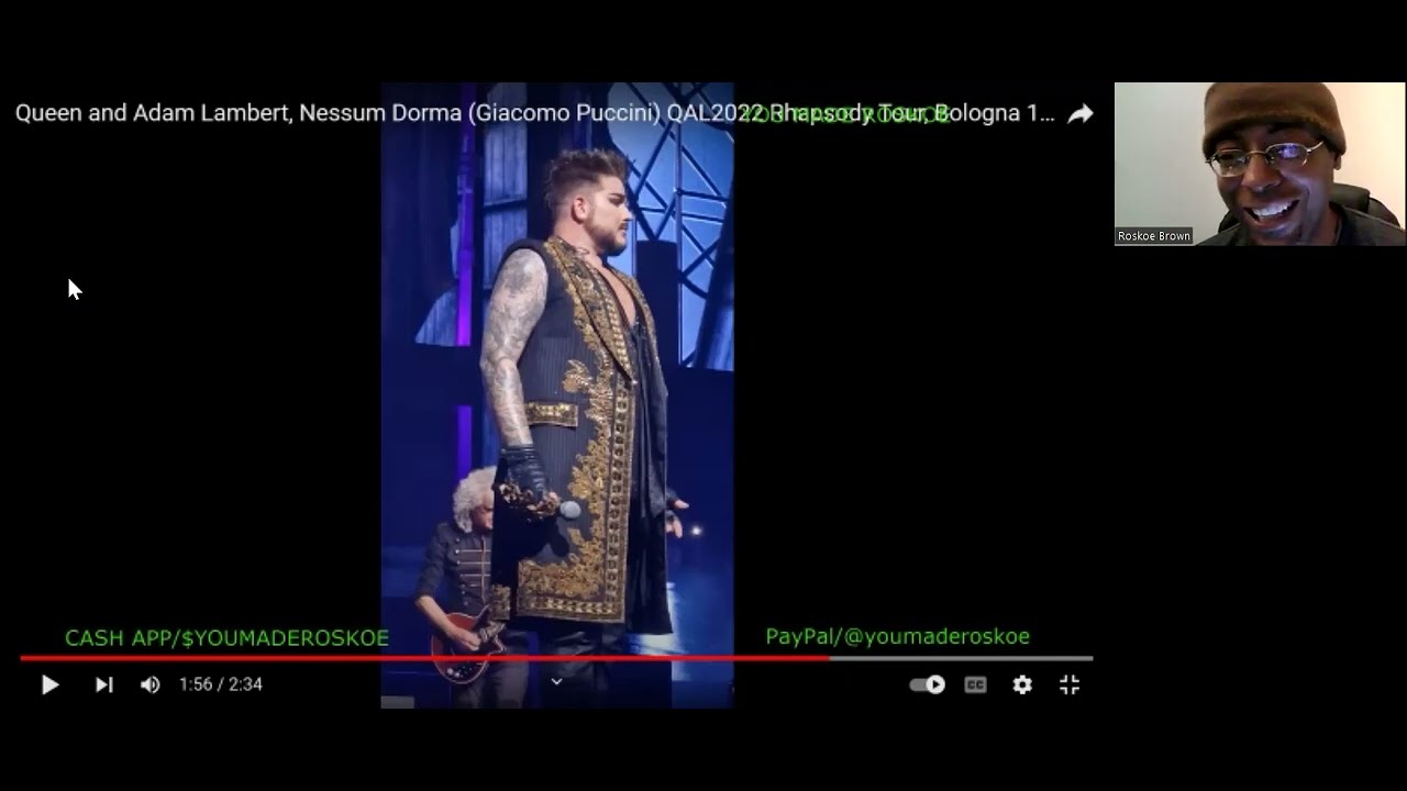 Queen & Adam Lambert - Nessun Dorma (Rhapsody Tour, Bologna) Reaction #adamlambert #queen #music