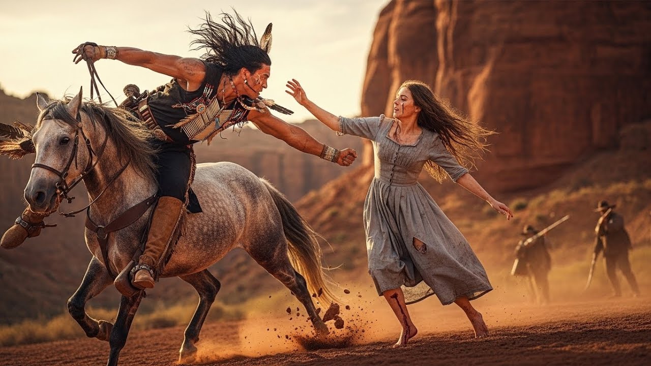 Lovci su je progonili kao životinju... ali je apački ratnik skočio s konja da je spasi.