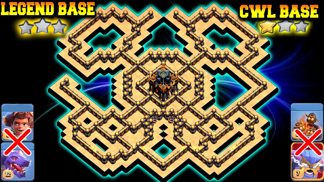ONLY 1 STAR TH17 CWL BASE & WAR BASE LINK| TH17 NEW WAR BASE LINK - CLASH OF CLANS TH17 BASE LINK