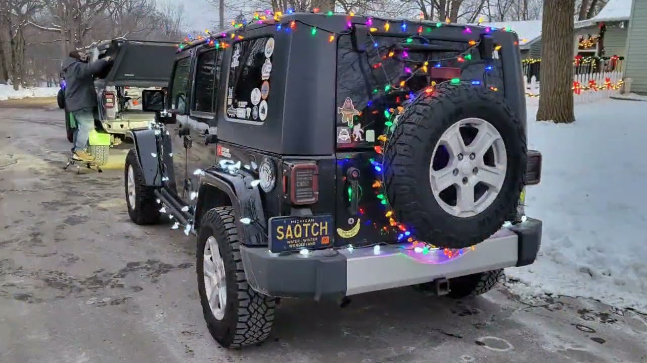 Christmas Lights Parade 2025 | Full Jeep Convoy Holiday Celebration