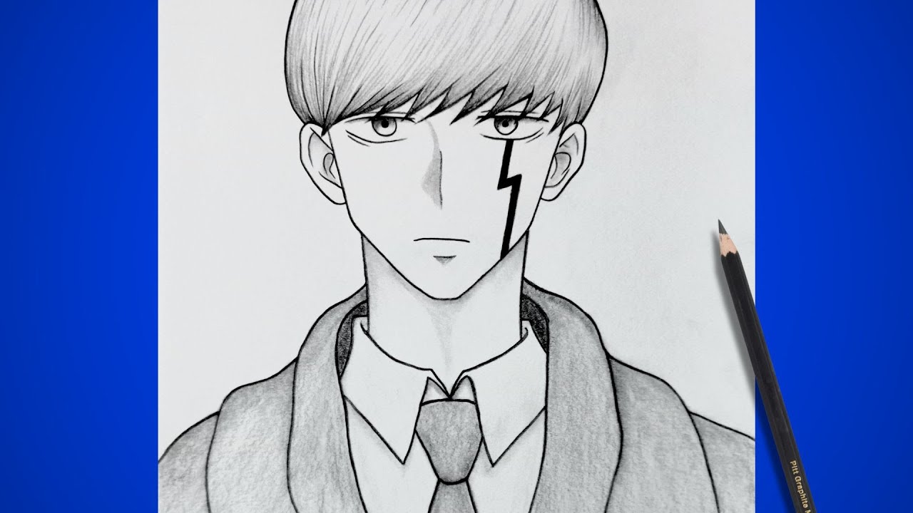How To Draw Mash Burnedead from Mashle Magic and Muscles Easy Step By Step | How to draw anime