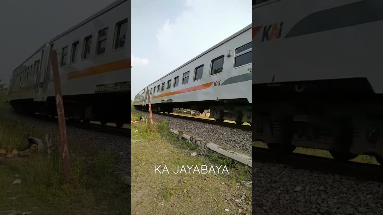 KA JAYABAYA MELIUK INDAH DI TIBER GANG DEPO BOJONEGORO 
