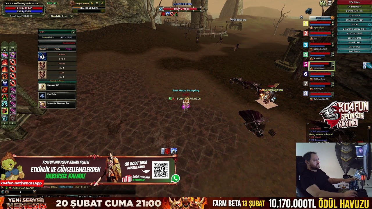 *KO4FUN Suffering Mage PK!!