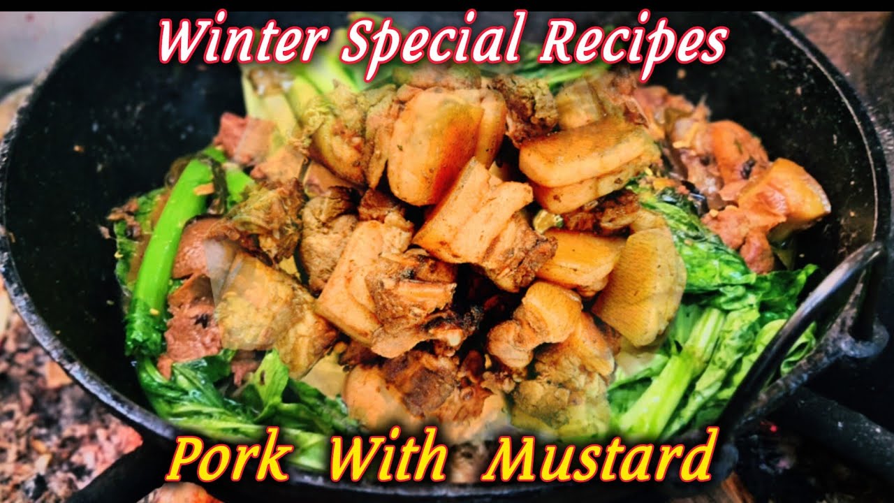 Pork With Mustard 😋 || Winter Special Recipes || Pork Ribs