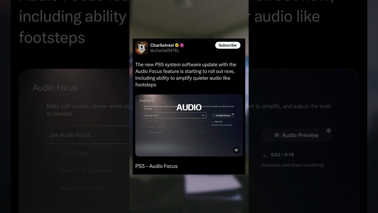 NEW PS5 Audio Focus Feature 🎮 (Hear Footsteps LOUDER)👣