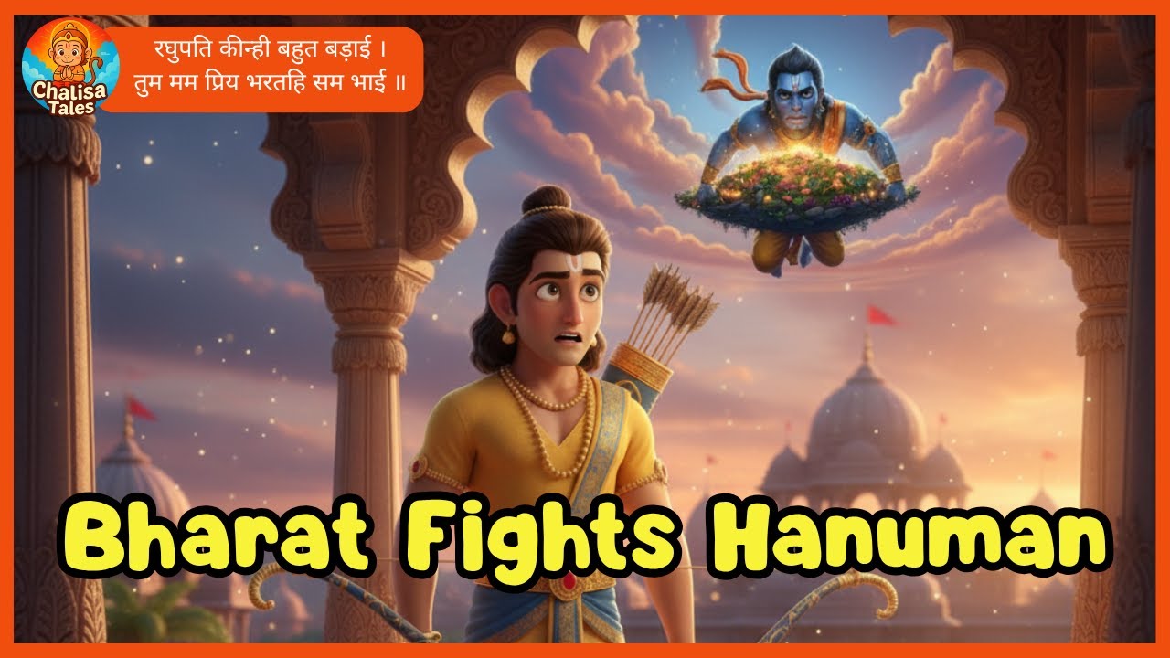 When Hanuman Faced Bharat’s Arrow 😲 | Ramayan Story for Kids | तुम मम प्रिय भरतहि सम भाई ॥