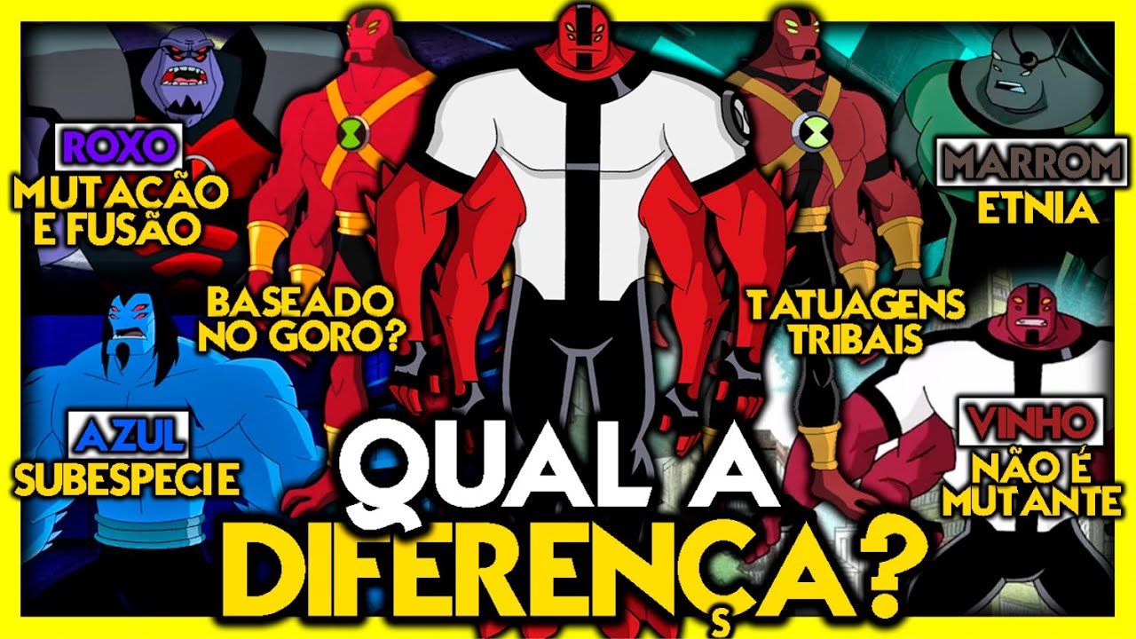 QUAL A DIFEREN&Ccedil;A DOS TETRAMANDOS QUATRO BRA&Ccedil;OS EM BEN 10!???