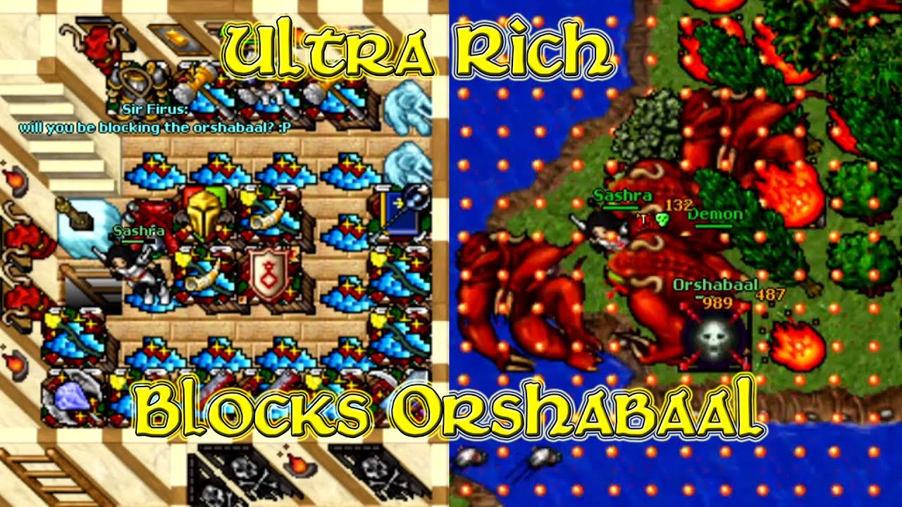Ultra Rich 237 EK Shows Off His House And Then Blocks Orshabaal! (Antica 2007 - RL Tibia 8.0) Sashra