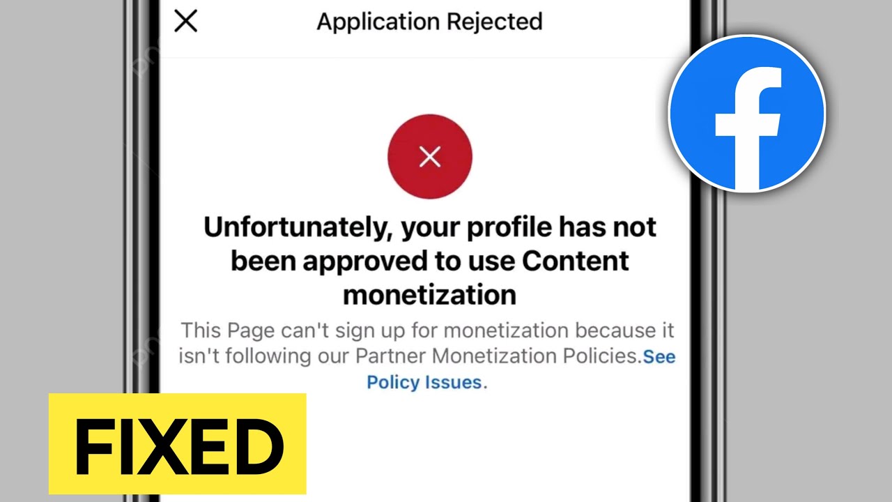 Unfortunately your profile has not been approved to use Content monetization on Facebook | Fixed