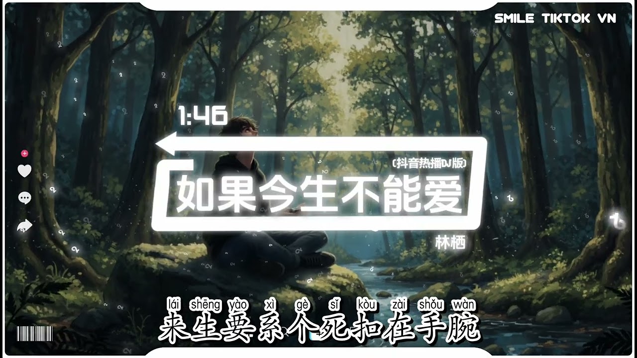 林栖 - 如果今生不能爱 (抖音热播DJ版) Nếu Kiếp Này Không Thể Yêu - Lâm Tê『千百次回眸换人海中相遇，可能缘分还不够做成夫妻。』抖音火流行歌曲推荐TikTok