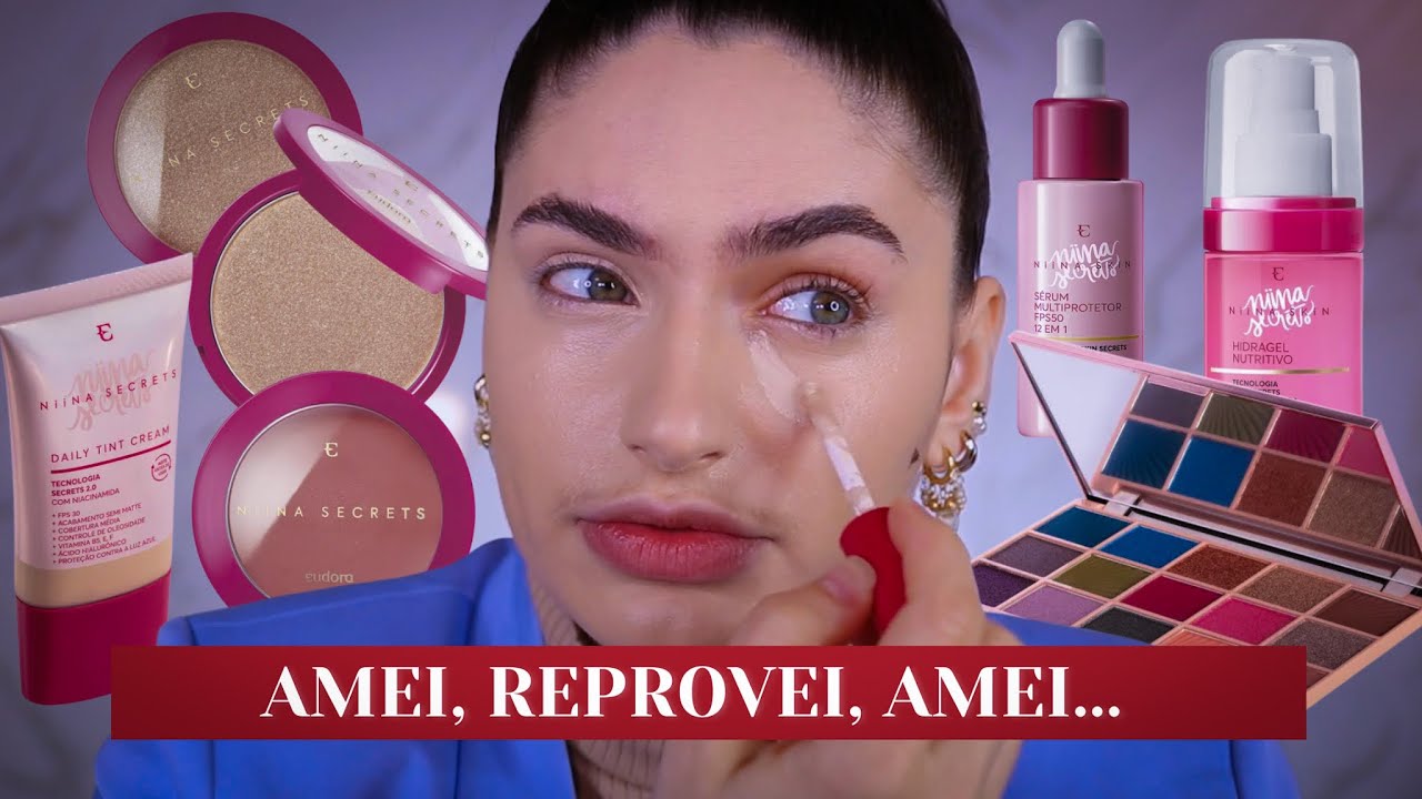 FIZ UMA MAKE USANDO NIINA SECRETS - FULL FACE