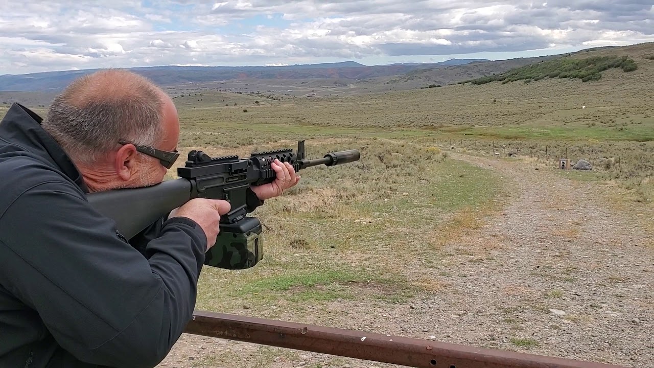 Mike Papas testing the FiteLite MCR Belt-Fed Upper