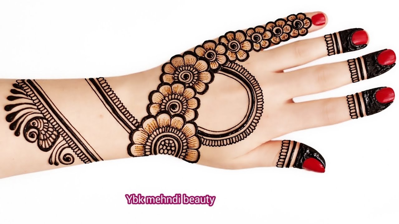 New stylish backhand mehndi design|simple beautiful mehndi design|mehandi design for backhand|henna