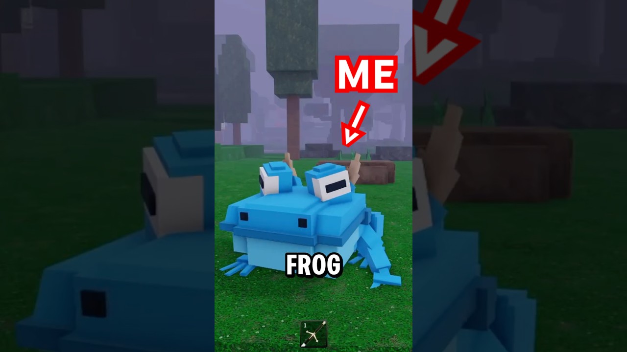 One Day As A FROG In 99 Nights In The Forest #roblox #99nights #99nightintheforest #gaming #shorts 