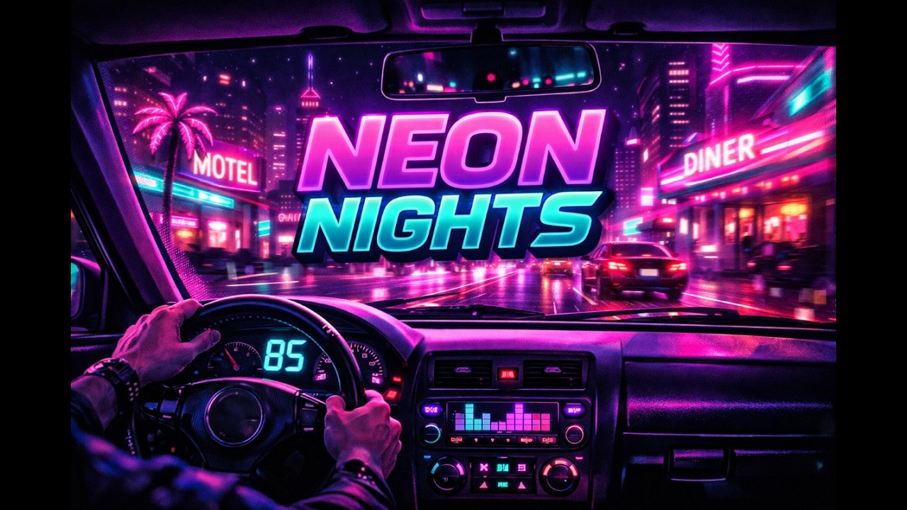 Neon Nights | Vice City Inspired Music | 2 Hour Playlist