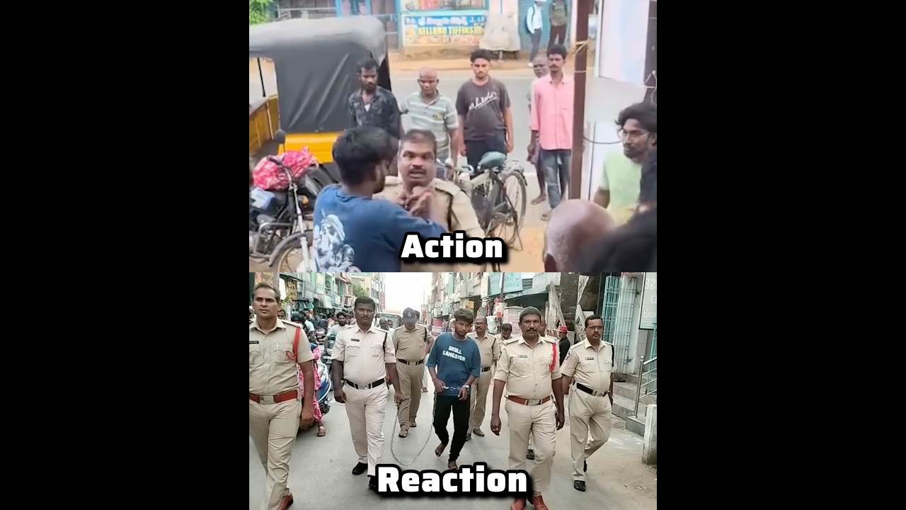 Ganja Batch Overaction Vs Police Treatment 🔥🔥 #AndhraPradesh #Srikalahasti #Police #ViralShorts