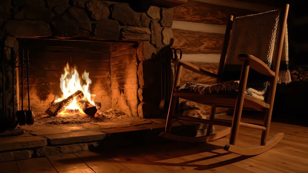 3 Hours of Warm Cozy Fireplace for relaxing and deep sleep.